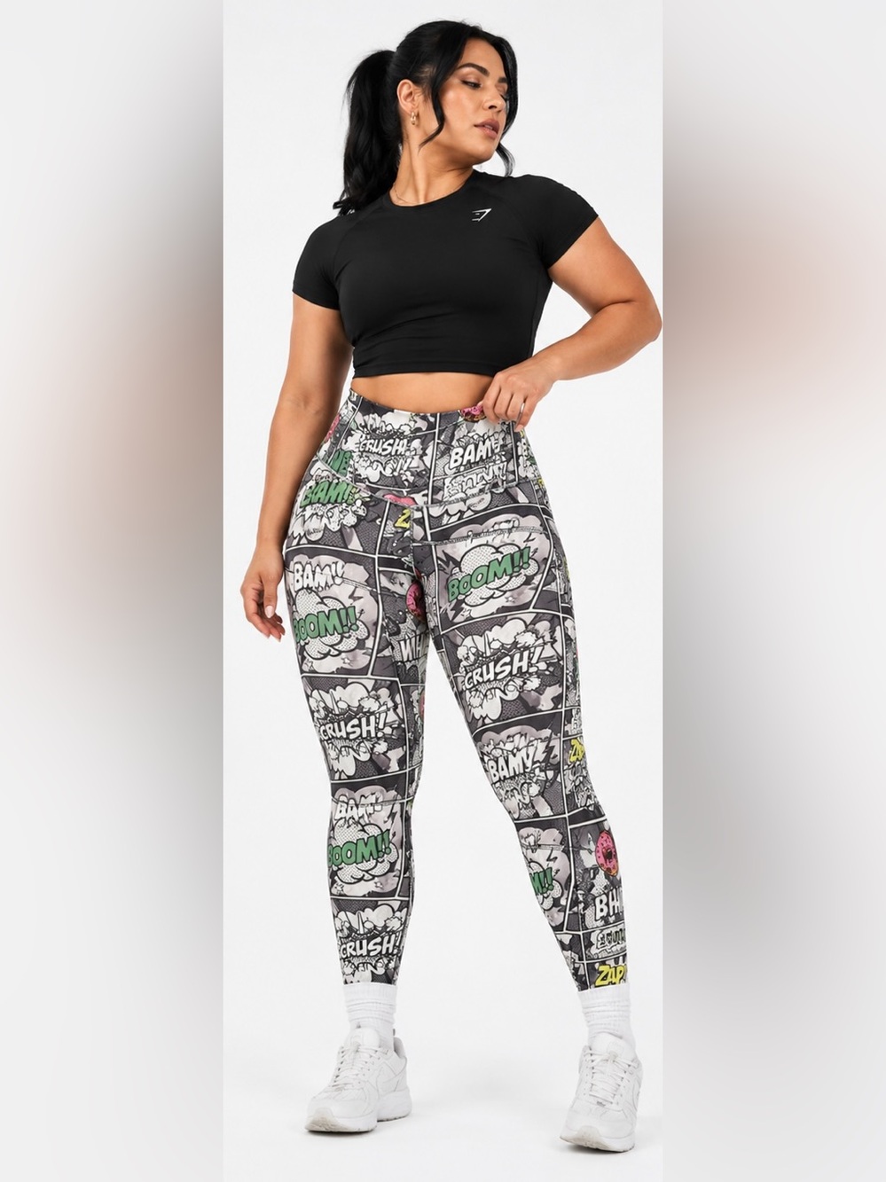 Feed Me Fight Me Superhero Leggings